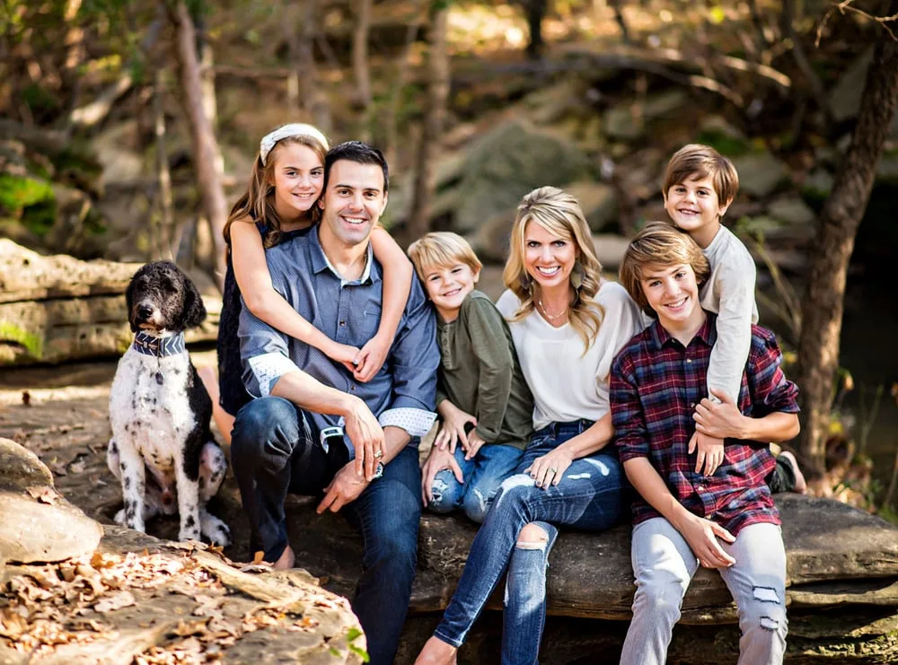 Andrei Popa and his family in Bartonville, Texas